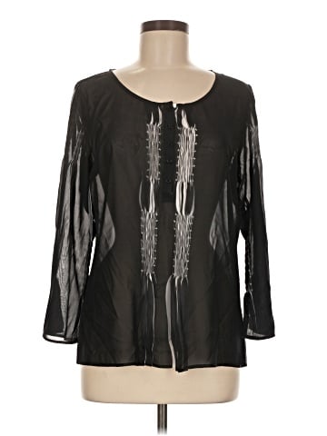 August Silk Long Sleeve Blouse (view 1)