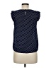 Monteau Polka Dots Blue Sleeveless Blouse Size M - photo 2