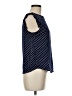 Monteau Polka Dots Blue Sleeveless Blouse Size M - photo 4