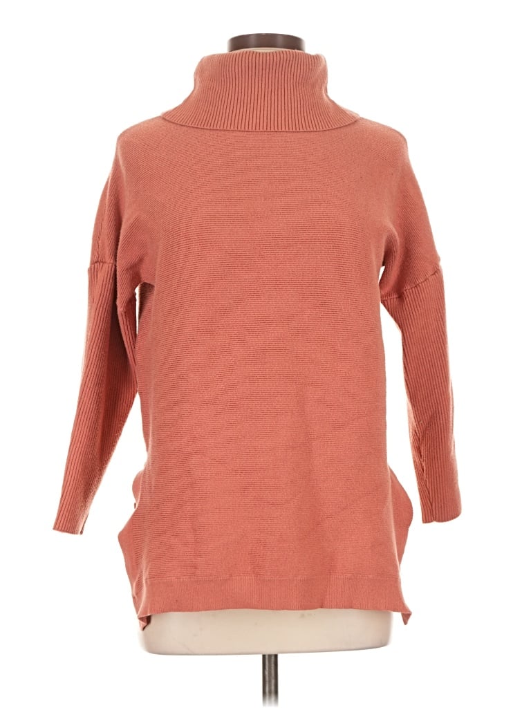 Pre-owned Unbranded Turtleneck Sweater In Orange