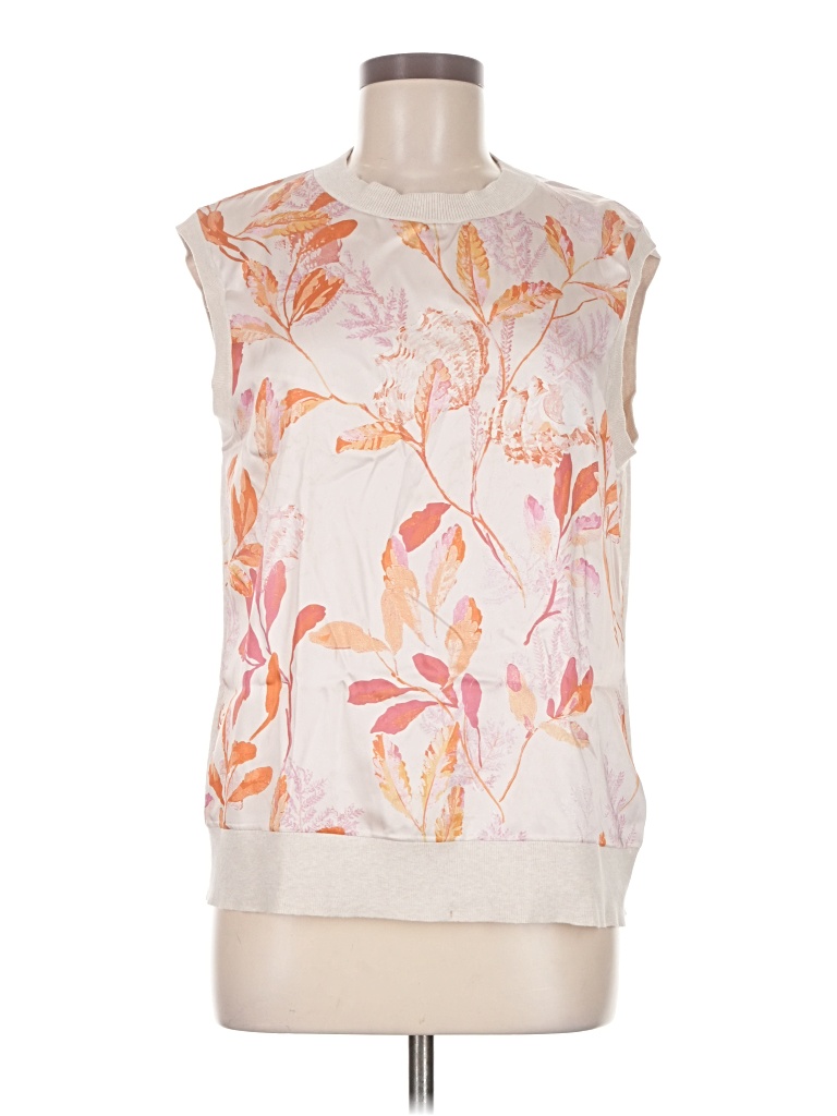 Pre-owned Ted Baker Sleeveless Blouse In Ivory