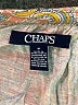Chaps 100% Viscose Paisley Gray Short Sleeve Blouse Size M - photo 7