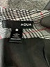 Aqua 100% Polyester Plaid Gray Casual Skirt Size S - photo 4