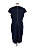 London Times Solid Blue Casual Dress Size 16 - photo 2