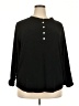 leo rosi Black Long Sleeve Henley Size 2X - photo 1