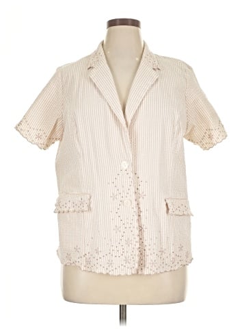Susan Graver Short Sleeve Blouse (view 1)