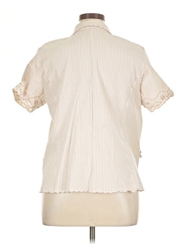 Susan Graver Short Sleeve Blouse (view 2)