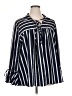 Moa Moa Stripes Blue 3/4 Sleeve Blouse Size 3X - photo 1