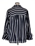 Moa Moa Stripes Blue 3/4 Sleeve Blouse Size 3X - photo 2