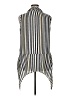 C established 1946 100% Polyester Stripes Silver Sleeveless Blouse Size 14 - photo 2