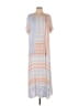 Assorted Brands Stripes Tan Casual Dress Size L - photo 1