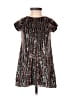 Assorted Brands 100% Nylon Silver Black Cocktail Dress Size S - photo 1