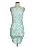Shein Graphic Teal Cocktail Dress Size 6 - photo 1