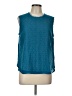 Mossimo 100% Polyester Teal Sleeveless Blouse Size L - photo 1