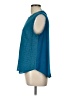 Mossimo 100% Polyester Teal Sleeveless Blouse Size L - photo 5