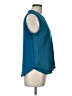 Mossimo 100% Polyester Teal Sleeveless Blouse Size L - photo 4