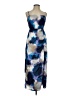 Taylor 100% Polyester Tie-dye Blue Cocktail Dress Size 2 - photo 1