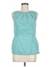 Unbranded 100% Cotton Teal Sleeveless Blouse Size 6 - photo 1