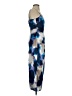 Taylor 100% Polyester Tie-dye Blue Cocktail Dress Size 2 - photo 4