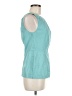 Unbranded 100% Cotton Teal Sleeveless Blouse Size 6 - photo 4