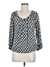 MICHAEL Michael Kors 100% Viscose Black 3/4 Sleeve Blouse Size M - photo 1