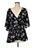 Torrid 100% Polyester Black 3/4 Sleeve Blouse Size Med Plus (00) - photo 1