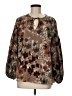 Grade & Gather 100% Polyester Brown 3/4 Sleeve Blouse Size M - photo 1