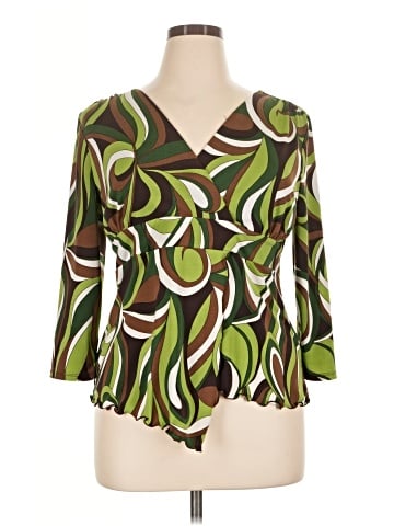 Cato 3/4 Sleeve Blouse (view 1)