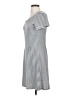 Neesha Stripes Gray Casual Dress Size S - photo 5