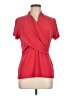 DKNY Red Short Sleeve Blouse Size M - photo 1