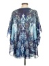 Talia 100% Polyester Blue 3/4 Sleeve Blouse Size L - photo 2