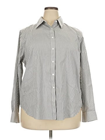 Jones New York Signature Long Sleeve Button-Down Shirt (view 1)