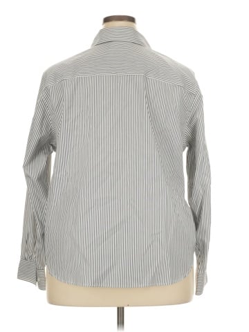 Jones New York Signature Long Sleeve Button-Down Shirt (view 2)
