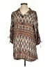 John Mark 100% Rayon Brown 3/4 Sleeve Blouse Size S - photo 1