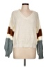 Hyfve 100% Acrylic Color Block Ivory Pullover Sweater Size L - photo 1