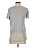Deletta Gray Short Sleeve Top Size S - photo 2