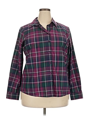 Foxcroft Long Sleeve Button-Down Shirt (view 1)