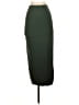 Open Edit Solid Green Casual Skirt Size XXS - photo 1