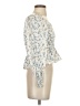 Dizzy Lizzy 100% Cotton Ivory Long Sleeve Blouse Size XS - photo 4