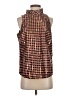 J.Crew Houndstooth Brown Sleeveless Blouse Size XS - photo 1