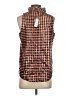 J.Crew Houndstooth Brown Sleeveless Blouse Size XS - photo 2