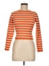 Happily Grey 100% Polyester Stripes Orange Pullover Sweater Size M - photo 1