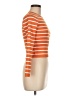 Happily Grey 100% Polyester Stripes Orange Pullover Sweater Size M - photo 4