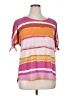 Truself Stripes Pink Short Sleeve T-Shirt Size 1X - photo 1