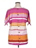 Truself Stripes Pink Short Sleeve T-Shirt Size 1X - photo 2