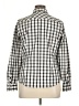 Talbots Checkered-gingham Ivory Long Sleeve Button-Down Shirt Size 14 - photo 2