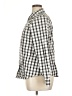 Talbots Checkered-gingham Ivory Long Sleeve Button-Down Shirt Size 14 - photo 5