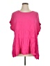Andree by UNIT 100% Rayon Pink Short Sleeve Blouse Size 1X - photo 1