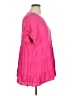 Andree by UNIT 100% Rayon Pink Short Sleeve Blouse Size 1X - photo 4