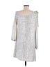 Sam & Jess Silver Cocktail Dress Size L - photo 2